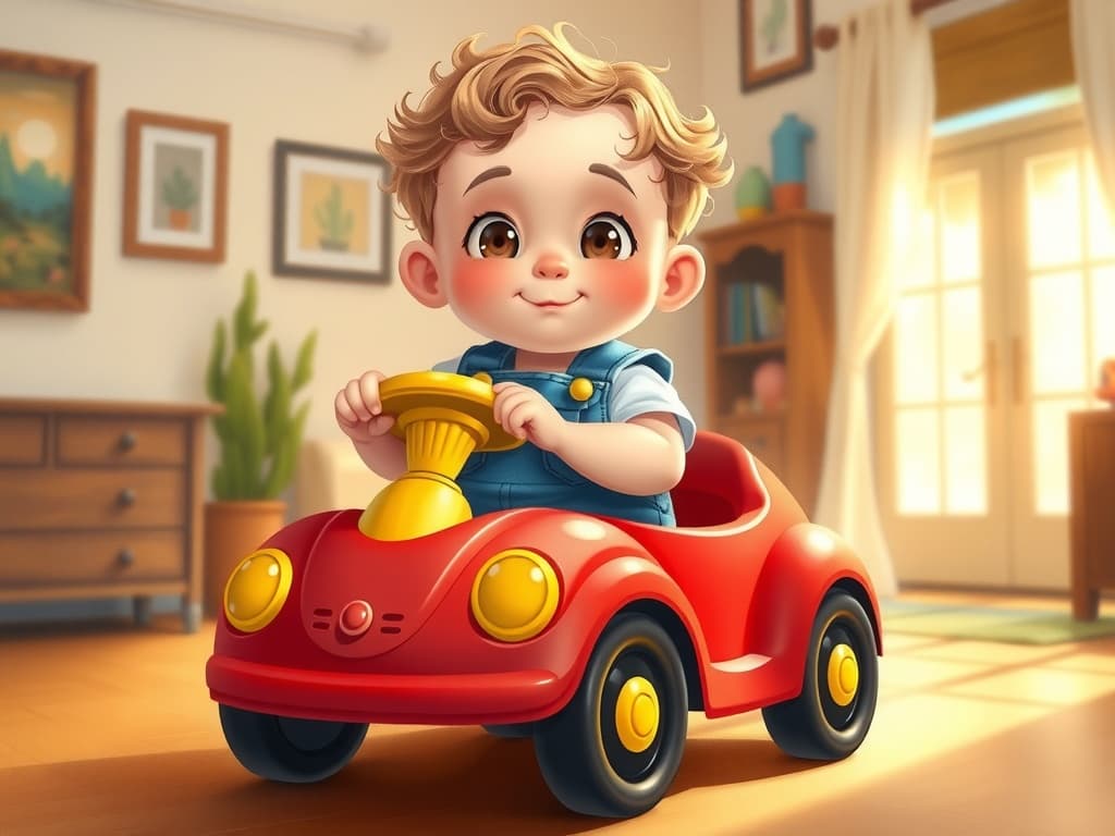 Ron and the Zooming Red Car